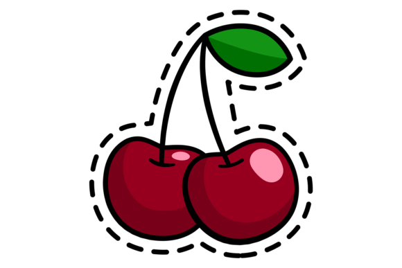 Download Red Cherries Sticker. Sweet Summer Color - Red cherries Collection