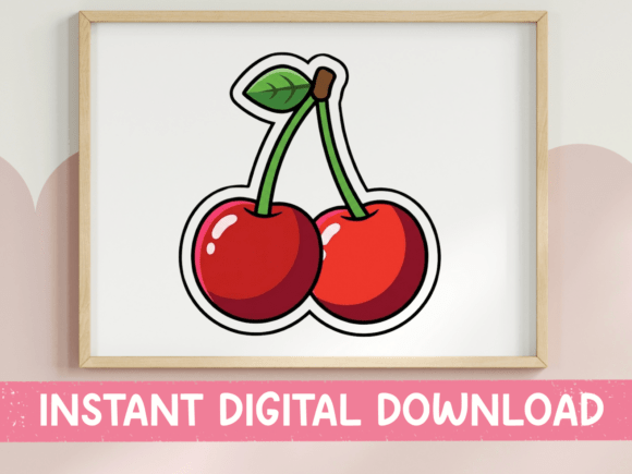 Download Red Cherries Fruit Design - Premium Bundle