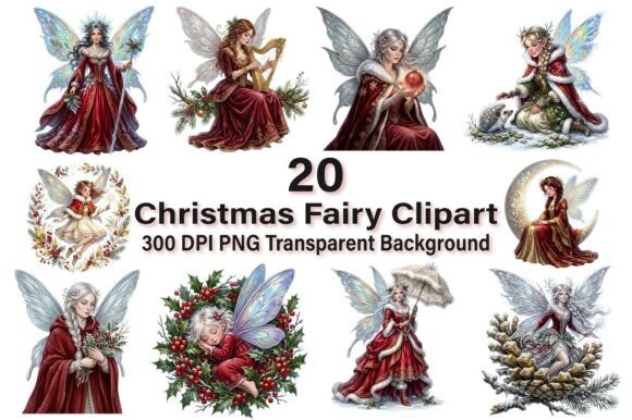 Download Magical Christmas Fairy Clipart PNG - Premium Resources