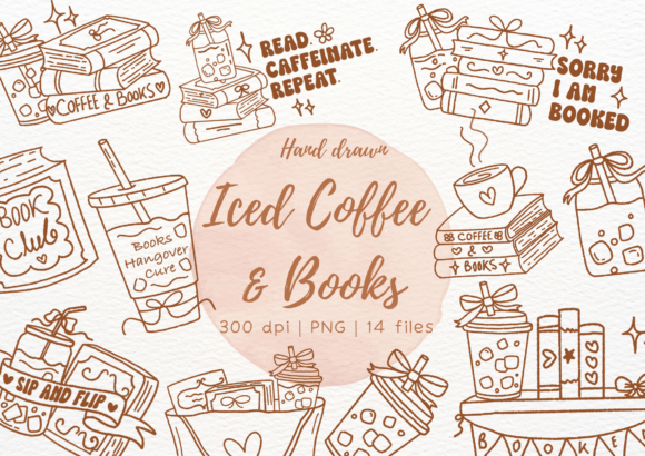 Download Iced Coffee &amp; Books Aesthetic Bundle - Aesthetic bundle Collection