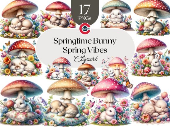 Download Springtime Bunny Graphics Magical Spring - Magical Collection