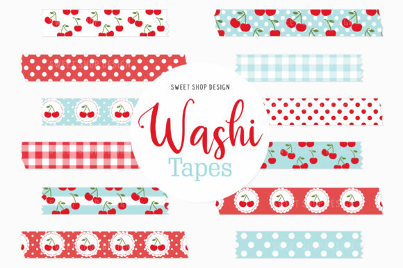 Download Digital Washi Tape Clipart Red Cherries - Red cherries Collection