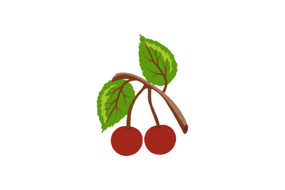 Download Vector Illustration of Two Red Cherries - Red cherries Collection